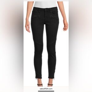 Sleek Black Moto studded jeans for Women